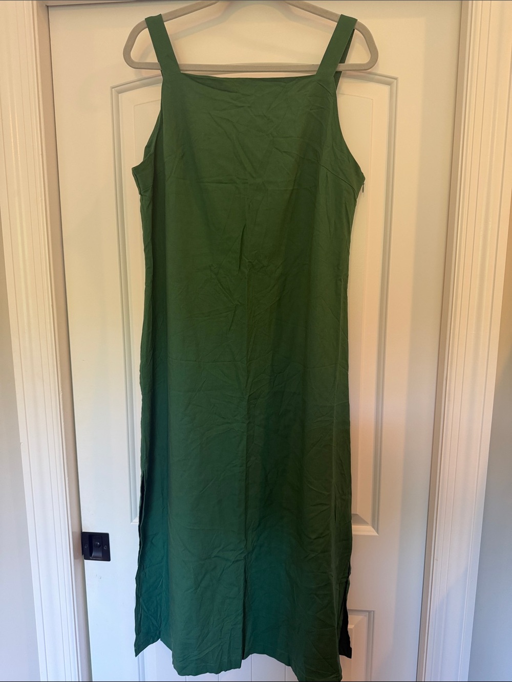 Commense Green Sleeveless Maxi Slip Dress